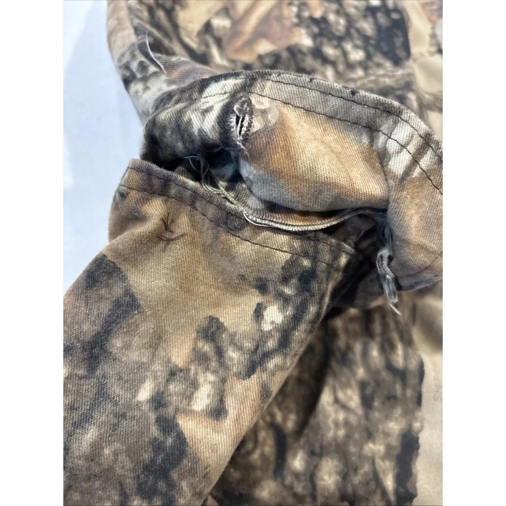 Vintage USA Commander Pants Mens L 38-40 Camo Adjustable Waist Hunting Cargo - Picture 6 of 8